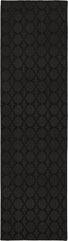 Photo 1 of 2' x 8' black hallway rug non slip