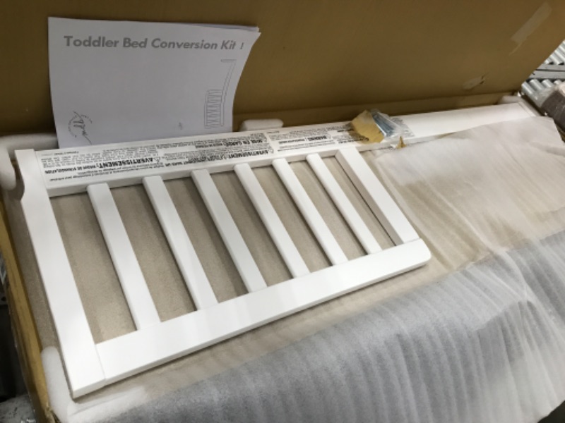 Photo 1 of DaVinci Toddler Bed Conversion Kit (M3099) in White Finish