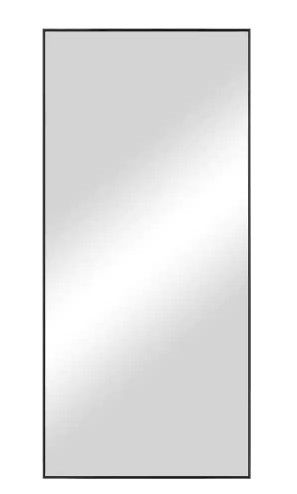 Photo 1 of 71 in. x 32 in. Oversized Modern Rectangle Metal Framed Black Full Length Vanity Mirror
