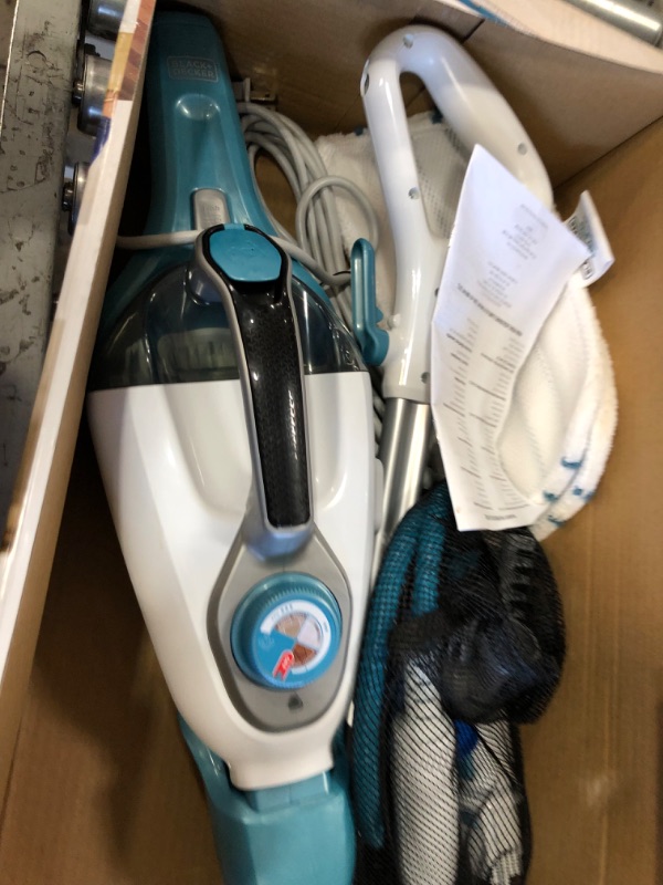 Photo 4 of 5-in-1 Steam Mop and Portable Steamer with Squeegee and (3) Brushes