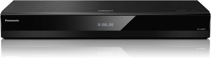 Photo 1 of Panasonic Streaming 4K Blu Ray Player with Dolby Vision and HDR10+ Ultra HD Premium Video Playback, Hi-Res Audio, Voice Assist - DP-UB820-K (Black)
