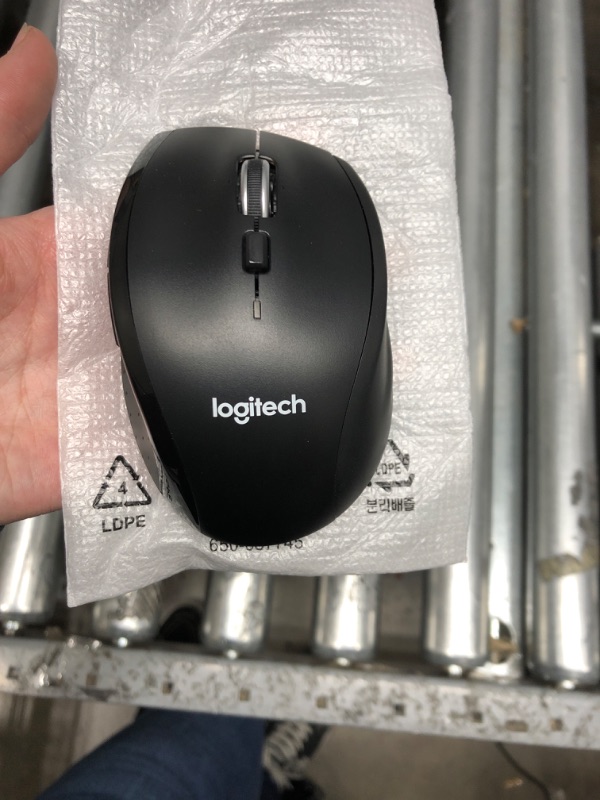 Photo 2 of Logitech M705 Marathon Wireless Mouse, 2.4 GHz USB Unifying Receiver, 1000 DPI, 5-Programmable Buttons, 3-Year Battery, Compatible with PC, Mac, Laptop, Chromebook - Black
