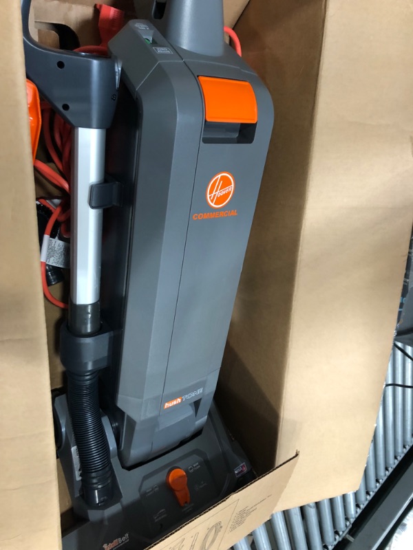 Photo 3 of (DOES NOT FUNCTION**Hoover Commercial HushTone Upright Vacuum Cleaner, 15 inches with Intellibelt, For Carpet and Hard Floors, CH54115, Gray
**DID NOT POWER ON**