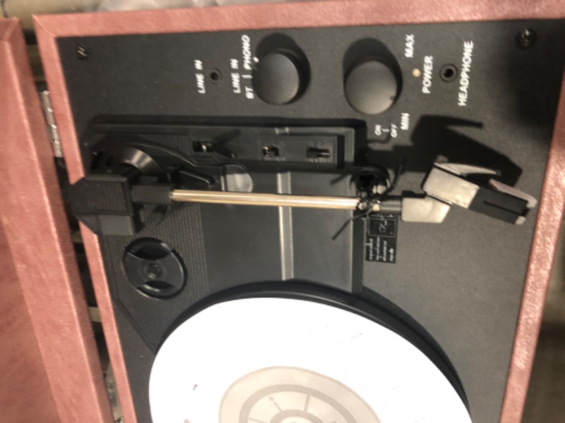 Photo 1 of INCOMPLETE Victrola Vintage 3-Speed Bluetooth Portable Suitcase Record Player with Built-in Speakers | Upgraded Turntable Audio Sound| Includes Extra Stylus | Lambskin (VSC-580BT-LGR)
**MISSING POWER CORD/CHARGER, DID NOT POWER ON**
