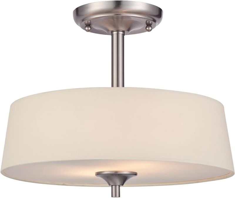 Photo 1 of Westinghouse Lighting 6225700 Parker Mews Two-Light Indoor Semi-Flush Ceiling Fixture