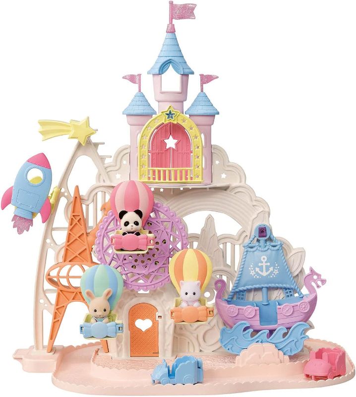 Photo 1 of Calico Critters Baby Amusement Park, Dollhouse Playset with 3 Figures Included
