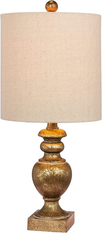 Photo 1 of Cory Martin W-6235AG Fangio Lighting's #6235AG 23 in. Textured Urn Resin Table Lamp in a Antiqued Gold Leaf Finish
