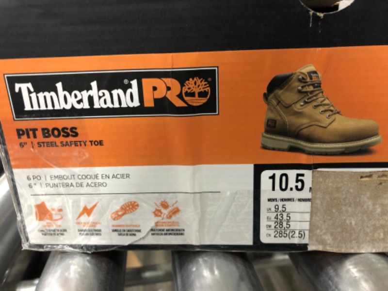 Photo 3 of Timberland PRO Men's 6" Pit Boss Steel Toe Industrial Work Boot
(SIZE- 10.5 MEN)