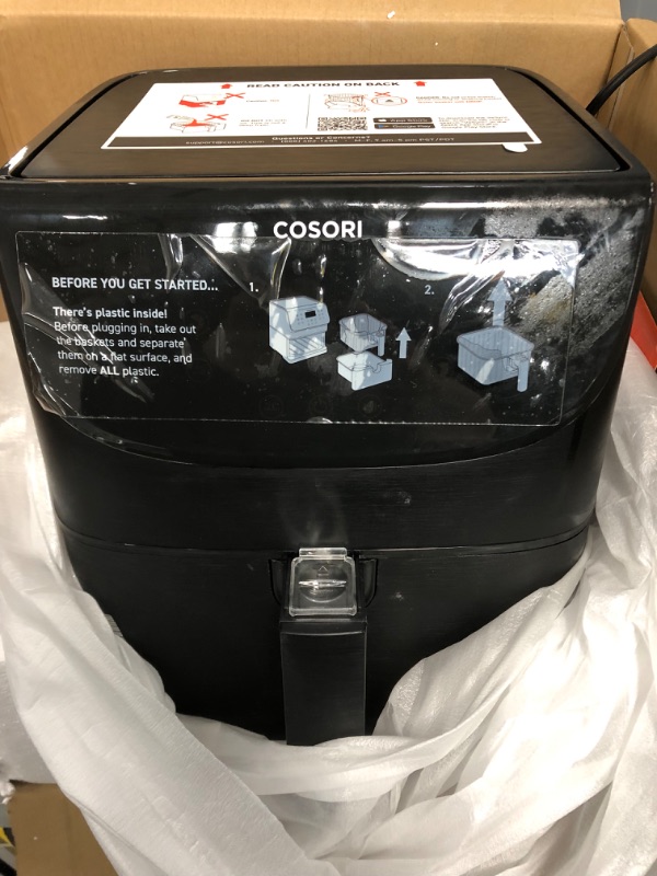 Photo 1 of COSORI Pro II Smart Air Fryer 5.8QT 12-in-1 cooker (Unlimited Online Recipes) , Stage Cooking, Customizable Presets, 3-Way Control, Works with Alexa & Google Assistant, Dishwasher-Safe Square Basket

