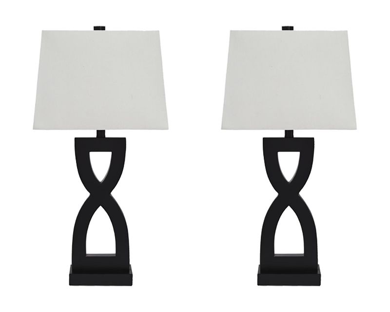 Photo 1 of Amasai L243144 Set of 2 29" Tall Poly Table Lamps in
