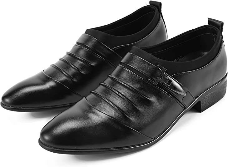 Photo 1 of Ksmxos Men's Dress Shoes Oxford Shoes Classical Business Dress Shoes for Men Business Derby Shoes
SIZE 12.5