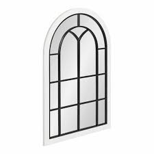 Photo 1 of 24" x 36" Joffrey Arch Wall Mirror White - Kate & Laurel All Things Decor

