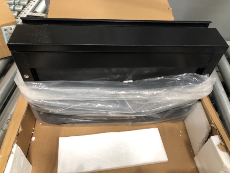 Photo 2 of OSteed Under Desk Metal Drawer 18" Black with Large Slide Extension, Pull-Out Storage Organizer Mounted Under Flat Wooden Table or Workbench
