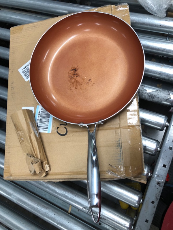 Photo 2 of 12 inch Double Layer Non Stick Frying Pan with Copper Colored Finish Saute