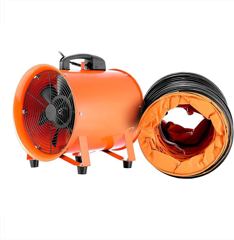 Photo 1 of 12 Inch Utility Blower 2295 CFM Portable Ventilator High Velocity Utility Blower with 5M Duct Hose