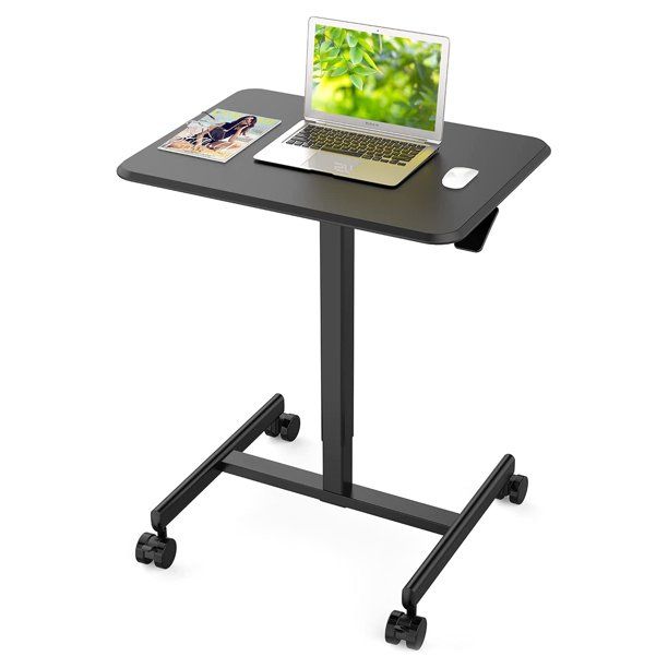 Photo 1 of Smugdesk Mobile Laptop Rolling Adjustable Standing Office Desk, White 
