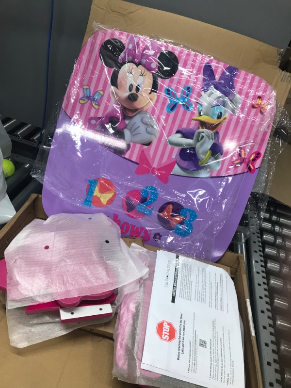 Photo 1 of Delta Children Kids Table and Chair Set (2 Chairs Included) - Ideal for Arts & Crafts, Snack Time, Homeschooling, Homework & More, Disney Minnie Mouse
