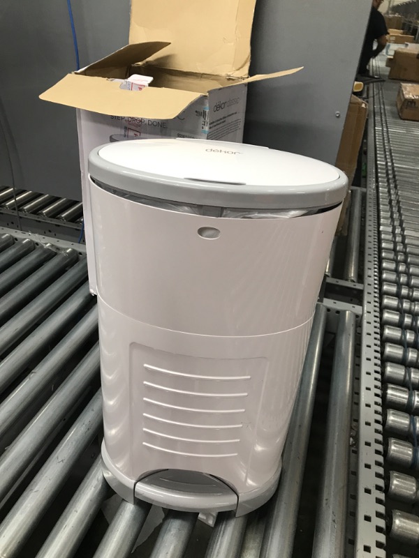Photo 1 of Dekor Classic Hands-Free Diaper Pail | White | Easiest to Use | Just Step – Drop – Done | Doesn’t Absorb Odors | 20 Second Bag Change | Most Economical Refill System