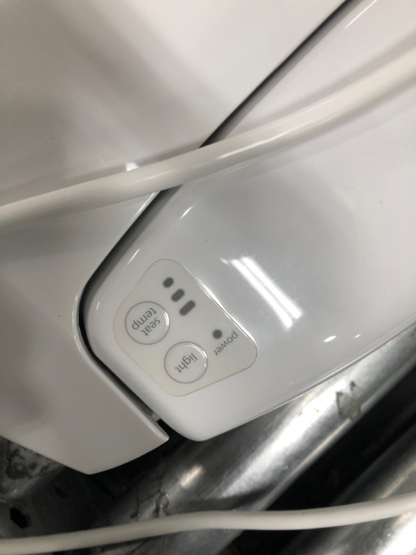 Photo 4 of **MISSING BIDET**
BEMIS Radiance Heated Night Light Toilet Seat will Slow Close and Never Loosen & LUXE Bidet Neo 320 - Self Cleaning Dual Nozzle - Hot and Cold Water Non-Electric Mechanical Bidet Toilet Attachment Elongated - White Toilet Seat + Dual Noz