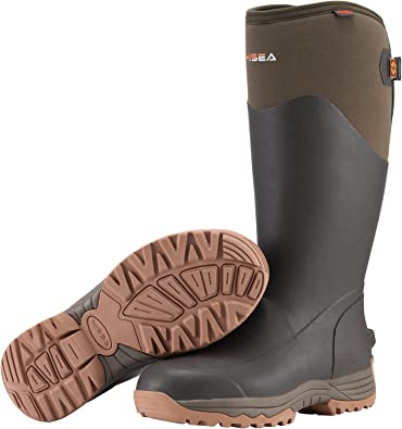 Photo 1 of HISEA Rubber Rain Boots for Men Insulated Hunting Boots Waterproof Neoprene Work Boot for Farming Fishing
size 10 men 