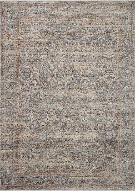 Photo 1 of Angela Rose x Loloi Blake Collection BLA-02 Ocean / Mocha, Transitional 2'-7" x 13' Runner Rug
