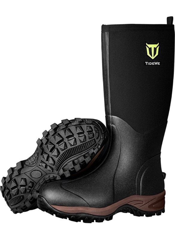 Photo 1 of TIDEWE Rubber Neoprene Boots Men And Women, Waterproof Durable 6mm Neoprene Boot, Rain Boot Hunting Boot Arctic Outdoor Boot?Ger??Size 12