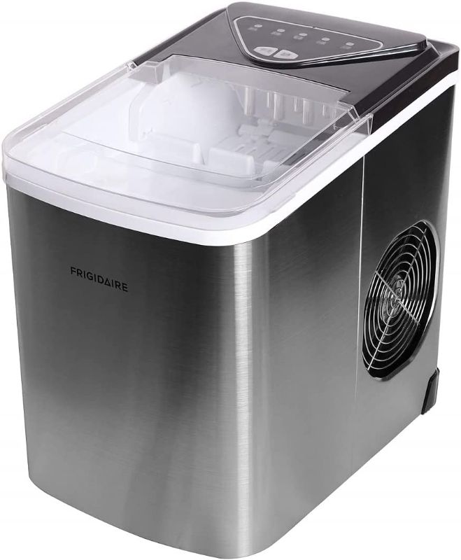 Photo 1 of Frigidaire EFIC123-SS Counter Top Maker, Produces 26 pounds Ice per Day, Stainless Steel, Stainless
