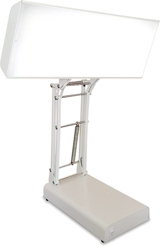 Photo 1 of Northern Light Technologies 10,000 Lux Light Therapy LED Desk Lamp,Off-White
