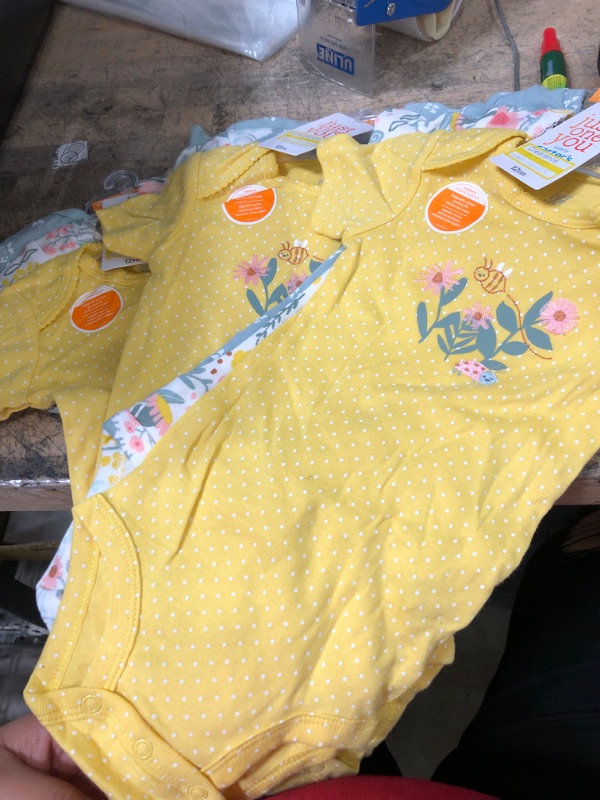 Photo 1 of 3 12months - Baby Girls' 3pk Bee Bodysuit - Just One You® Made by Carter's Yellow/Blue
