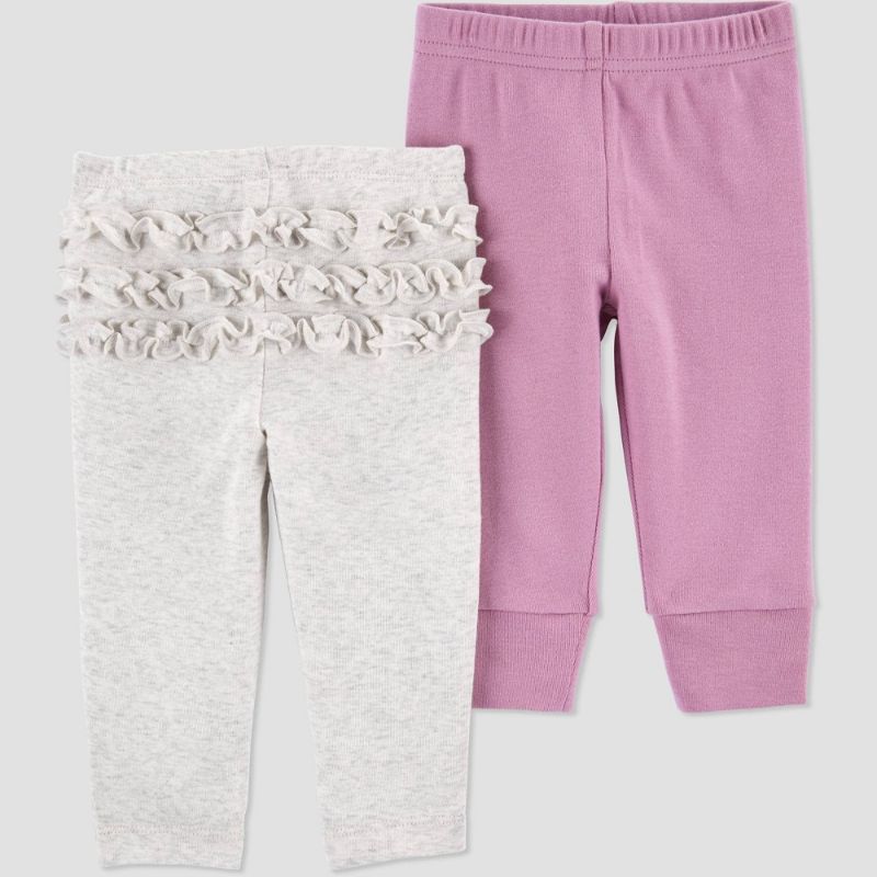 Photo 1 of 11 pack - Baby Girls' 2pk Pants - Just One You® Made by Carter's
