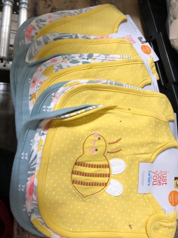 Photo 2 of 5 pack - Baby Girls' 3pk Bee Bib - Just One You® Made by Carter's Yellow
