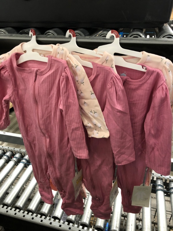 Photo 1 of 3 PACK - 3-6M - Baby Girls' 2pk Meadow Coveralls - Cloud Island™ Pink
