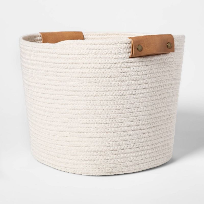 Photo 1 of 13" Decorative Coiled Rope Basket - Brightroom™
