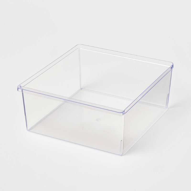 Photo 1 of 6" X 14.5" X 13.1" Storage Bin Clear - Brightroom™
