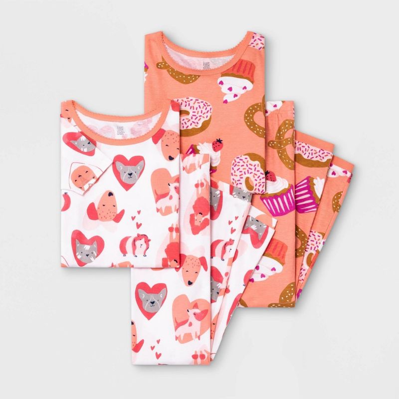 Photo 1 of Girls' 4pc Snug Fit Dogs & Treats Pajama Set - Just One You® Made by Carter's
(SIZE-5)