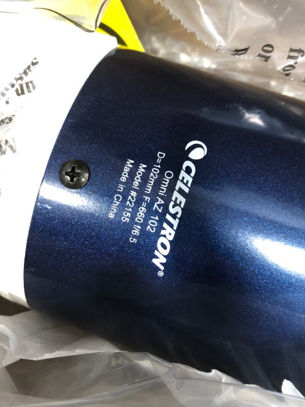 Photo 5 of Celestron 22150 Omni XLT AZ 102mm Refractor (Blue) Omni XLT AZ 102 Telescope Only