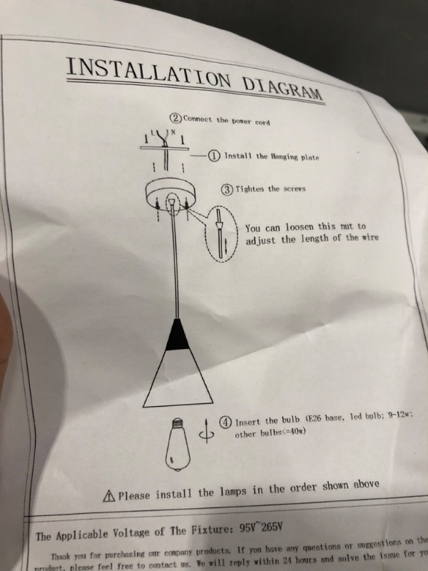 Photo 2 of 3PC LIGHT FIXTURE