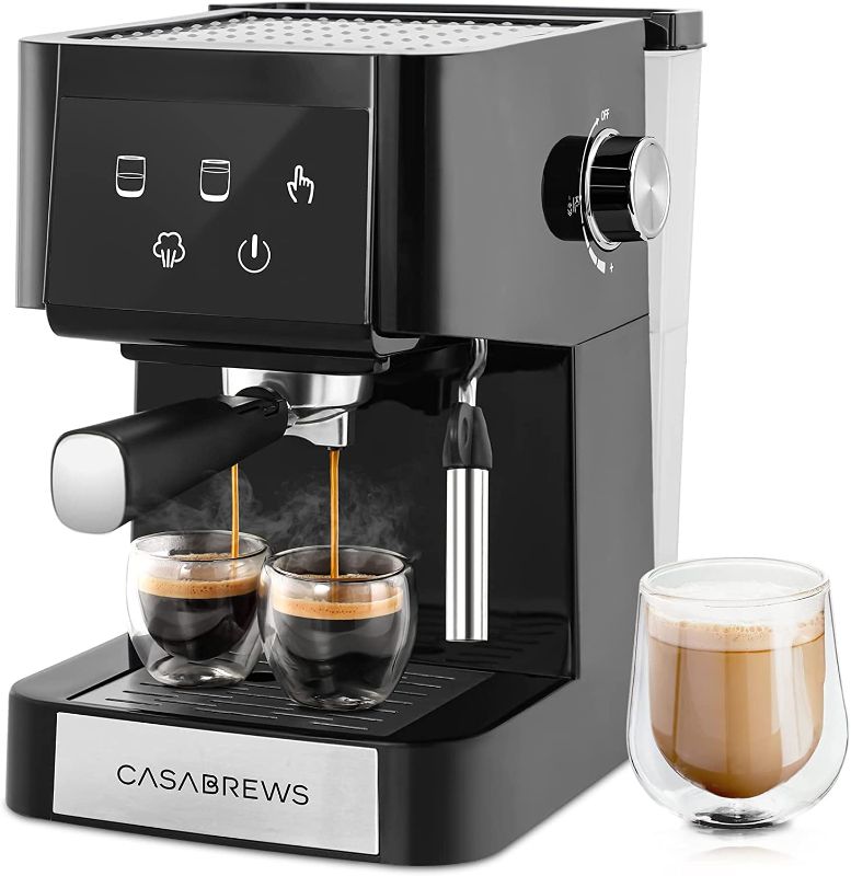 Photo 1 of 20 Bar Espresso Machine, Professional Espresso Maker with Milk Frother Steam Wand, Compact Espresso Coffee Maker and Cappuccino Machine With Touch Screen Panel for Cappuccino or Latte, Gift for Wife