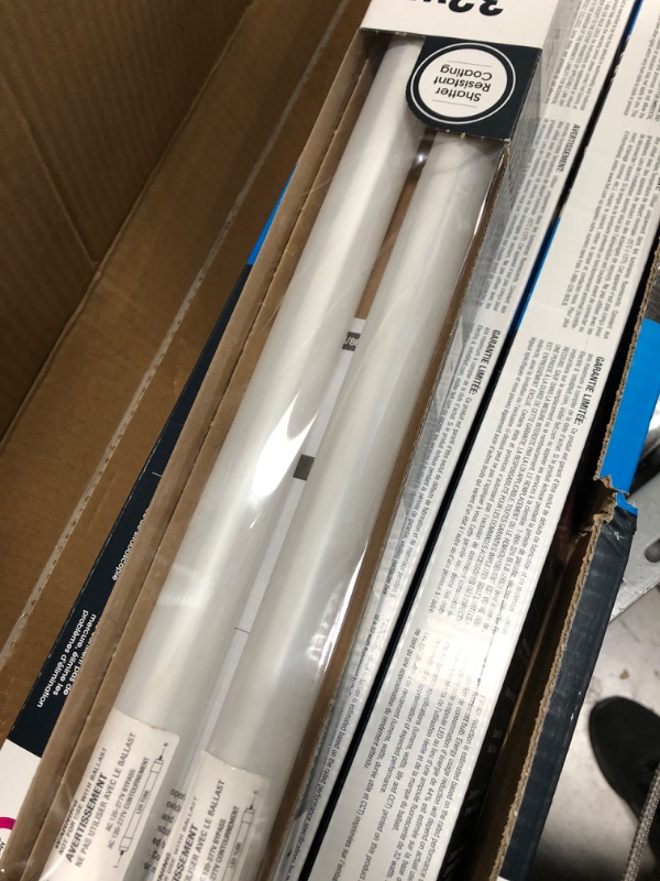 Photo 2 of (10 Pack) Parmida LED T8 Light Tube, 8FT, FA8 Base, 48W (110W Replacement), 6000lm, ETL-Listed, Clear Cover, Shatterproof, Dual-End Powered, FA8 Single Pin Base, Bypass Ballast, 6000K (Bright White)
