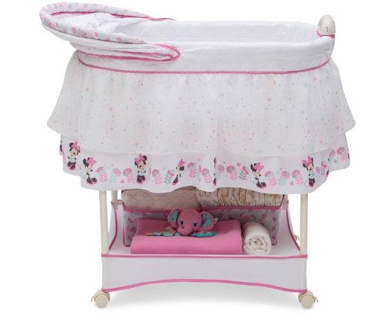 Photo 2 of Delta Children Gliding Bassinet, Minnie Boutique
