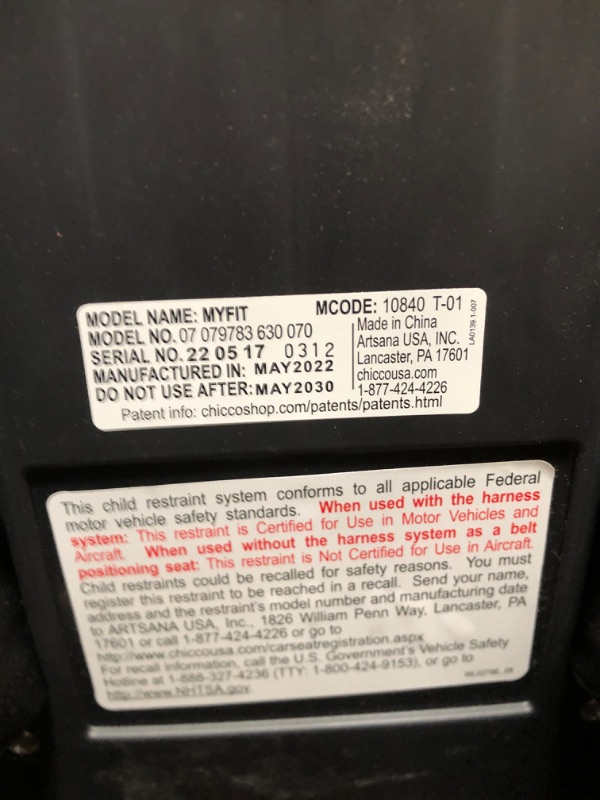 Photo 1 of Chicco MyFit Harness Booster Car Seat - Gardenia