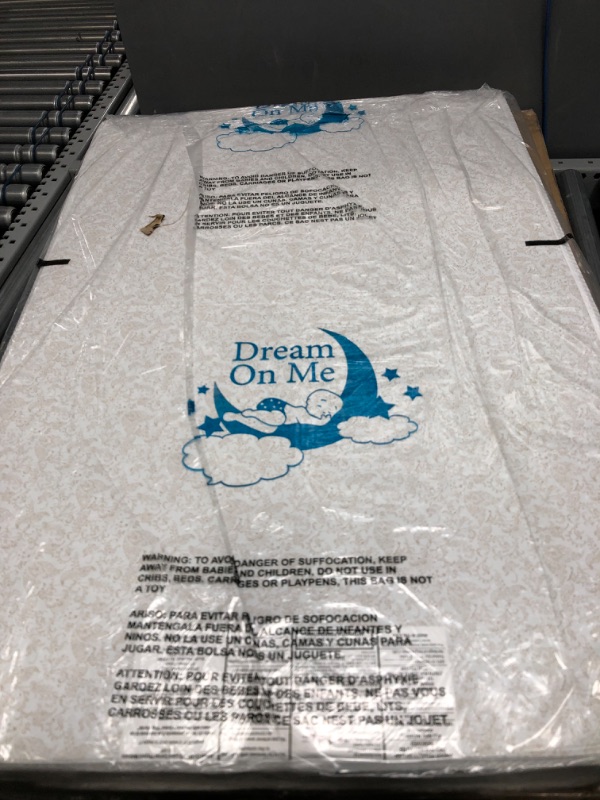 Photo 1 of Dream On Me Jasmine 4” Foam Crib & Toddler Mattress I Greenguard Gold Certified I JPMA Certified I Vinyl Cover Durable Mattress
