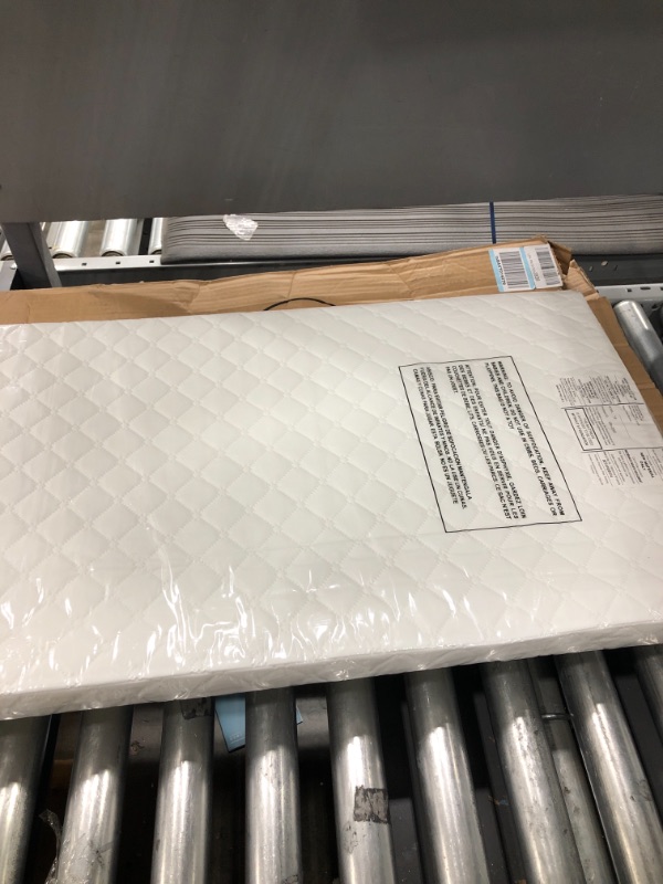 Photo 1 of Dream On Me Holly 3” Fiber Portable Crib Mattress, Greenguard Gold Certified, Waterproof Vinyl Cover, Lightweight Mini Crib Mattress, White