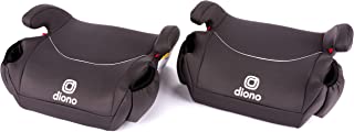 Photo 1 of Diono Solana, No Latch, Pack of 2 Backless Booster Car Seats, Lightweight, Machine Washable Covers, Cup Holders, Charcoal Gray
