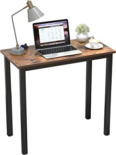 Photo 1 of Need Small Computer Desk 31.5 inches Sturdy Writing Desk for Small Spaces, Small Desk Teens Desk Study Table Laptop Desk, Rustic Brown AC3-8040-FB
