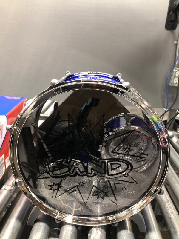 Photo 1 of ToyVelt 12 Piece Kids Jazz Drum Set – 6 Drums, Cymbal, Chair, Kick Pedal, 2 Drumsticks, Stool – Little Rockstar Kit to Stimulating Children’s Creativity - Ideal Gift Toy for Kids, Teens, Boys & Girls