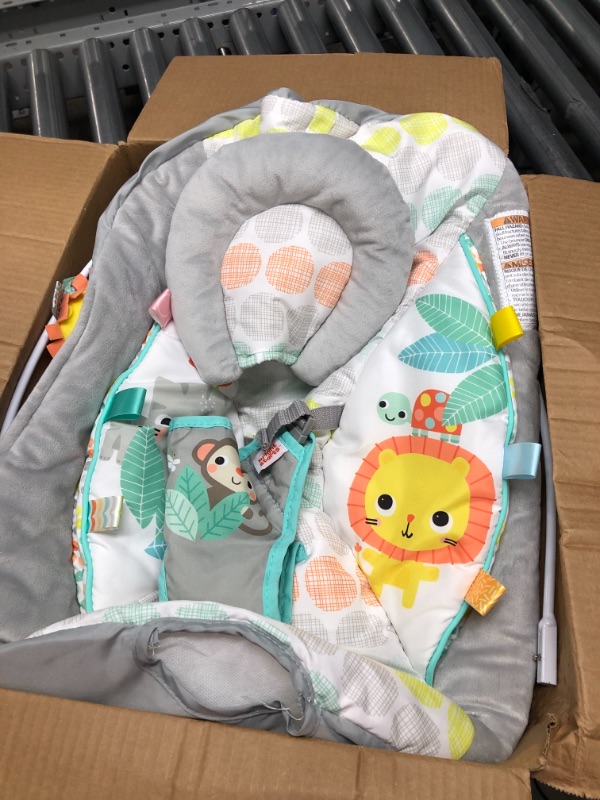 Photo 2 of Bright Starts Whimsical Wild Comfy Baby Bouncer Seat with Soothing Vibration and Music