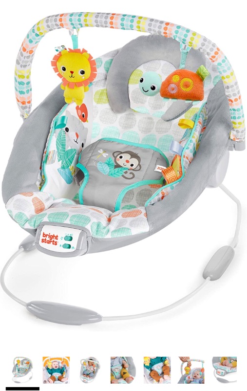 Photo 1 of Bright Starts Whimsical Wild Comfy Baby Bouncer Seat with Soothing Vibration and Music