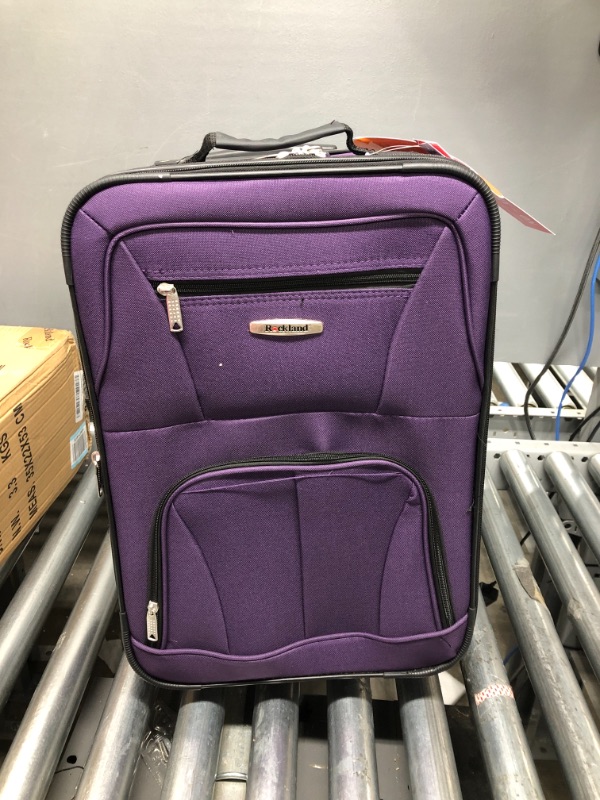 Photo 2 of Rockland Fashion Softside Upright Luggage Set