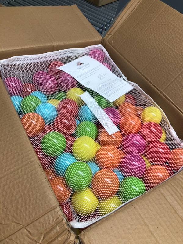 Photo 2 of BalanceFrom 23Inch Phthalate Free BPA Free NonToxic crush Proof Play Balls Pit Balls 6 Bright col